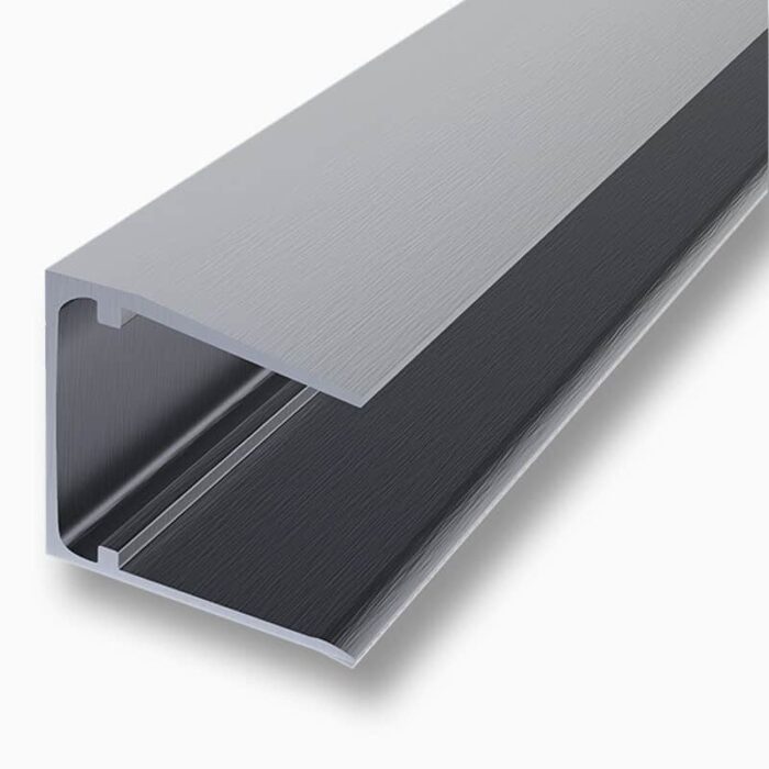Aluminium F-Profil – 10 Mm Innenmaß, 1000 Mm Länge, Unbehandelt, Für Stegplatten, Glas & Kunststoffplatten