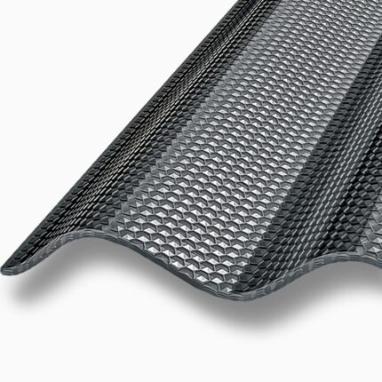 acryl wellplatte graphit grau wabe struktur highlux r wp 76 18 sinus lichtplatten plexiglas r rohmasse