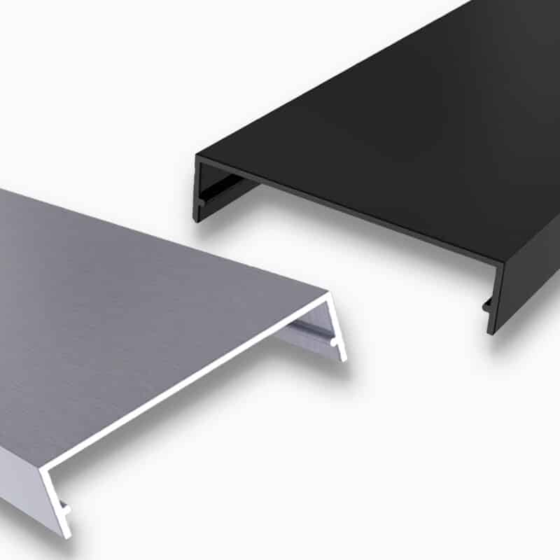 Aluminium Klemmdeckel Sichtschutz für Profile