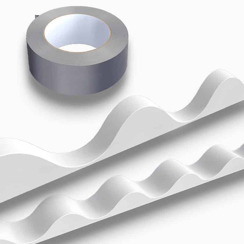 Profilfüller Schaumstoffstreifen für Wellplatten und Lichtplatten